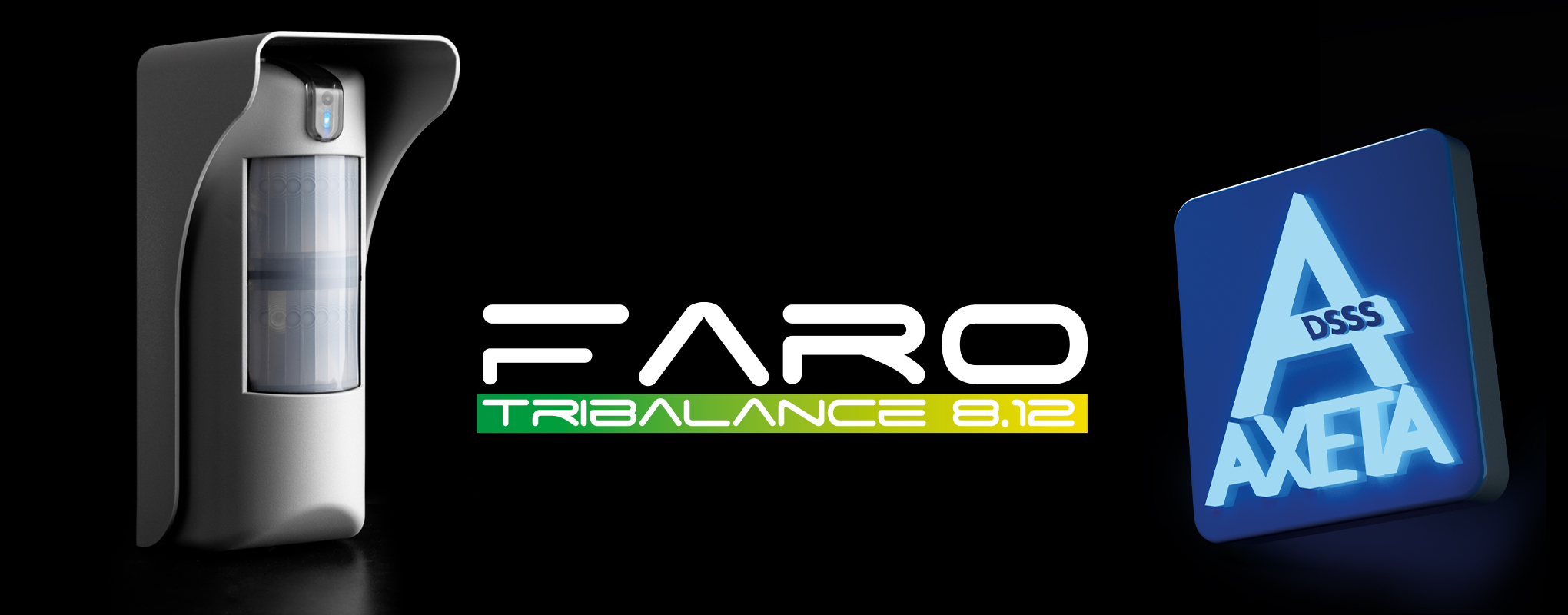 Faro Tribalance AXETA | RILEVATORE WIRELESS A BATTERIA TRIPLA TECNOLOGIA DA ESTERNO